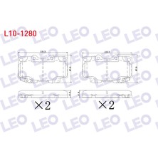 Otoco Toyota Hi-Lux Pick Up 2.5 D 2005-2011 / Hi-Lux Pick Up 2.5 D-4d 2005-2011 Ön Fren Balatası
