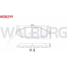 Otoco Chevrolet Spark 1.0ı 2005-2010 / Spark 0.8ı 2005-2010 Ön Fren Balatası