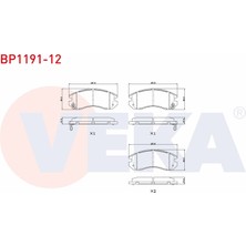 Otoco Subaru Impreza (Gc) 1.6ı 1992-2000 / Impreza (Gc) 1.8ı 1992-2000 Ön Fren Balatası