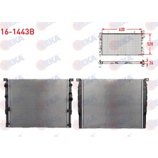 Otoco Bmw 5 Serisi (G30,F90) 530I 2018-2022 Su Radyatoru Brazing