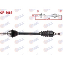 Otoco Opel Corsa F 1.2 2019 / Peugeot 208 1.2 Puretech 2019 Komple Aks Sol On Uzunluk 671MM