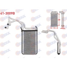 Otoco Mitsubishi L200 (Kbt,kat) 2.5 D 2006-2012 Kalorifer Radyator Brazing