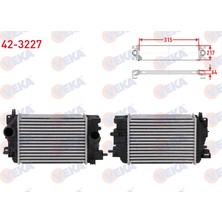 Otoco Opel Meriva B Mpv 1.4 120 Hp 2010-2017 Turbo Radyatoru (Intercooler)