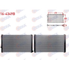 Otoco Toyota Rav4 Iıı 2.0 Vvt-I A-T 2005-2012 / Rav4 Iv 2.0 Vvt-I A-T 2012 Su Radyatoru Brazing