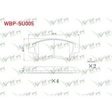 Otoco Subaru Forester (Sf) 1995-2002 / Impreza 1992-2000 Ön Fren Balatası