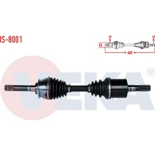 Otoco Isuzu D-Max (8dh) 2.5 D 4x4 Uzunluk 602MM 2002-2012 Komple Aks Sol-Sag On