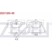 Otoco Mercedes C Serisi (W204) C 180 2007-2014 / C 200 Cdı 2007-2014 Arka Fren Balatası