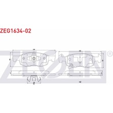 Otoco Opel Corsa E 1.4 14 Jant 2014 / Corsa E 1.2 14 Jant 2014 Ön Ikazlı Fren Balatası