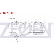 Otoco Mercedes Sprinter 2t (901,902) 208 D 1995-2006 / Sprinter 2t 210 D 1995-2006 Ön Fren Balatası