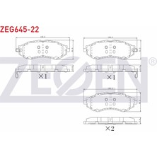 Otoco Chevrolet Lacetti (J200) 1.4ı 16V 2006-2012 / Lacetti (J200) 1.6ı 2006-2012 Ön Ikazlı Fren Balatası