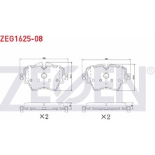 Otoco Bmw 2 (F45) 218 I - 220 D 2014 / 3 (G20) 320I- 320D 2018 Ön Fren Balatası