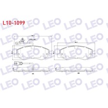 Otoco Renault Master Iıı (Fv) 2.3 Dcı Cift Teker 2010 / Opel Movano B 2.3 Dcı 201 Arka Fişli Fren Balatası