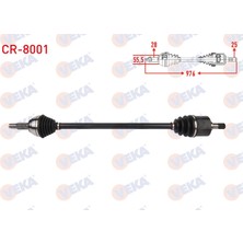 Otoco Komple Aks Sag On Uzunluk 976MM Chery Alıa 1.6 2006-2009