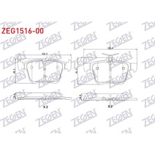 Otoco Golf Vıı 1.2 Tsı 2012 / Tiguan 1.4 Tsı 2016 Arka Fren Balatası