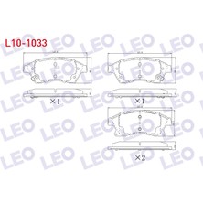 Otoco Opel Astra J 1.3 Cdti 15 Jant 19.00MM 2009-2016 / 1.4ı 2009-2016 Ön Ikazlı Fren Balatası