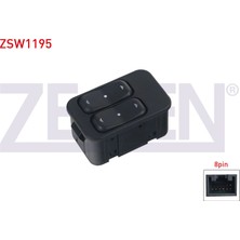 Otoco Opel Astra G 1998-2006 Cam Acma Anahtari Ciftli Turuncu Isik 8 Pin