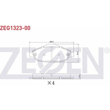 Otoco Peugeot 308 (4A,4C) 1.6 Hdı - 1.6 Vtı - 1.6 Thp 2007-2013 / 3008 1.6 Hdı - 1.6 2009 Ön Fren Balatası