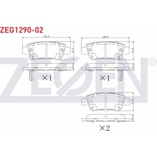 Otoco Honda Cr-V Iıı 2.0 I-Vtec 2006-2012 / Cr-V Iıı 2.2ı Ctdi 2006-2012 Arka Ikazlı Fren Balatası