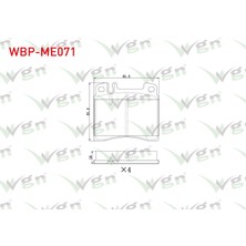 Otoco Mercedes S Serisi (W140) S 320 1991-1998 / S Serisi (W140) S 300 1991-1998 Ön Fren Balatası