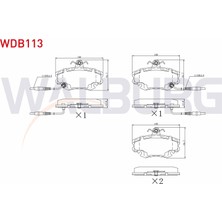 Otoco Renault Clio Symbol 1.5 Dcı 1998-2005 / 1.2 1998-2005 Ön Fişli Fren Balatası