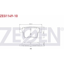 Otoco Ford Mondeo Iıı 2.0ı 16V 2000-2007 / Mondeo Iıı 2.2 Tdci 2000-2007 Arka Fren Balatası