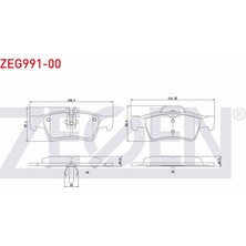 Otoco Mercedes E Serisi (W211) E 320 Cdı 2002-2008 / (W211) E 280 Cdı 2002-2008 Arka Fren Balatası