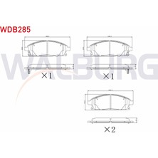 Otoco Nissan X-Trail (T30) 2.0ı 2001-2007 / X-Trail (T30) 2.5ı 2001-2007 Ön Ikazlı Fren Balatası