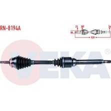 Otoco Renault Safrane Iı (B54_) 2.0 16V Absli 30 Dis Uzunluk 929MM 1996-2000 Komple Aks Sag On
