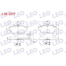 Otoco Volkswagen Transporter Iv (70XB,70XC,7DB,7DW) 2.5 D 1990-2003 / Transporter I Ön Fişli Fren Balatası