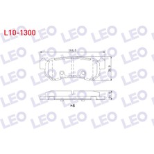 Otoco Chevrolet Lacetti (J200) 1.4ı 16V 2006-2012 / Lacetti (J200) 1.6ı 2006-2012 Arka Fren Balatası