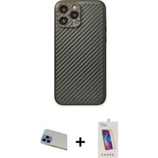 İlk El Grup Pilelistore™ iPhone 13 Pro Max Kılıf Ahenk Işık - Siyah Joko 5d Cam + Rainbow Kamera Lens Koruma Cam - Mı