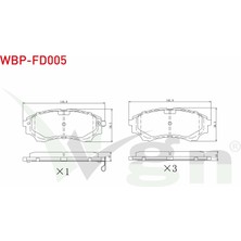 Otoco Ford Ranger 2.5 Tdci 4x4 2002-2006 / Ranger 2.2 Tdci 2002-2006 Ön Ikazlı Fren Balatası