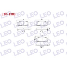Otoco Nissan X-Trail (T30) 2.0ı 2001-2007 / X-Trail (T30) 2.5ı 2001-2007 Ön Ikazlı Fren Balatası