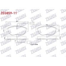 Otoco Fiat Doblo 1.3 Mjt 90 Hp 2010 / G.punto 1.3 Mjt 2005-2012 Ön Cıft Fişli Fren Balatası