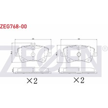Otoco Mercedes C Serisi (W203) C 200 Cdı 2000-2006 / (W203) C 180 2000-2006 Ön Fren Balatası