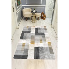 Dolce Mariee Modern Desenli Dijital Baskı Kaymaz Taban Halı H0936