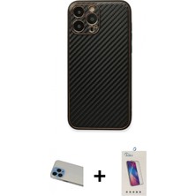İlk El Grup Pilelistore™ iPhone 13 Pro Max Kılıf Ahenk Işık - Siyah Joko 5d Cam + Rainbow Kamera Lens Koruma Cam - Mı
