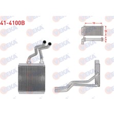 Otoco Suzuki Splash 1.2ı - 1.3 Cdti 2008 / Opel Agila B 1.2 2007 Kalorifer Radyatoru Brazing (4mm Fin)