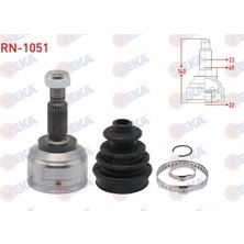 Otoco Dacia Sandero Iı 1.5 Dcı 23X22X49 Uzunluk 143 mm 2013 Aks Kafasi Sol-Sag On Dis