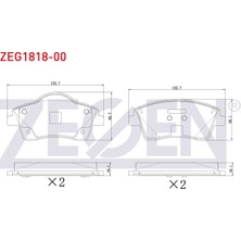 Otoco Volvo XC40 1.5 T3 - 2.0 D3 - 2.0 D4 16 Jant Disk Capi 296MM 2018 Ön Fren Balatası