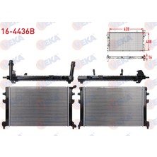 Otoco Volkswagen Golf Vıı (5g1) 1.6 Tdı A-T / M-T 2012 Ek Su Radyatoru Brazing Klipsli