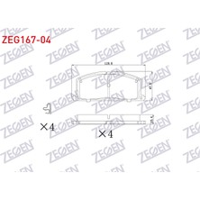 Otoco Toyota Corolla (_E9_) 1.3ı 1987-1993 / Corolla 1.8 D 1987-1993 Ön Ikazlı Tel Delıklı Fren Balatası