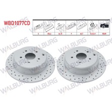 Otoco Honda Cr-V Iv 2012-2014 I Arka Duz Kaplamalı Performans Delıklı 5 Bjn 304,6X9X64,15X60,7 Fren Diski