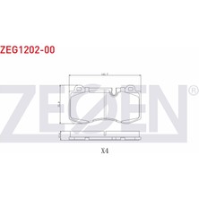 Otoco Mercedes S Serisi (W221) S 320 Cdı 2005-2013 / Mercedes S Serisi S 350 2005-2013 Ön Fren Balatası