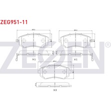Otoco Subaru Legacy Iv 2003-2009 / Legacy V 2009-2015 Ön Fren Balatası