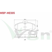 Otoco Mercedes Vito (638) 108 Cdı 1997-2003 / Vito (638) 110 Cdı 1997-2003 Ön Fren Balatası