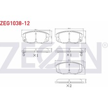 Otoco Hyundai I30 1.6ı 2007-2011 / I30 1.6 Crdı 2007-2011 Ön Ikazlı Fren Balatası