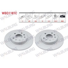 Otoco Opel Vectra C 1.6 16V 2.0 Dti 2002-2008 I Arka Duz Kaplamalı 5 Bjn 278X12X65,5X41,5 Fren Diski