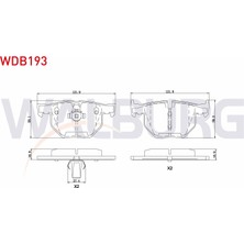 Otoco Bmw 5 Serisi (E60) 525 I 2003-2010 / (E60) 520 D 2003-2010 Arka Fren Balatası