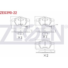 Otoco Vw Passat 1.6 1996-2000 / 1.9 Tdı 1996-2000 Ön Fişli Fren Balatası